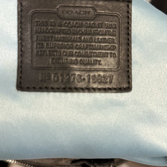 Coach 2012 Black Distressed Leather Poppy Satchel - Picture 7 of 9